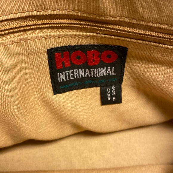 hobo international vintage woven tan leather shoulder bag - Picture 7 of 8